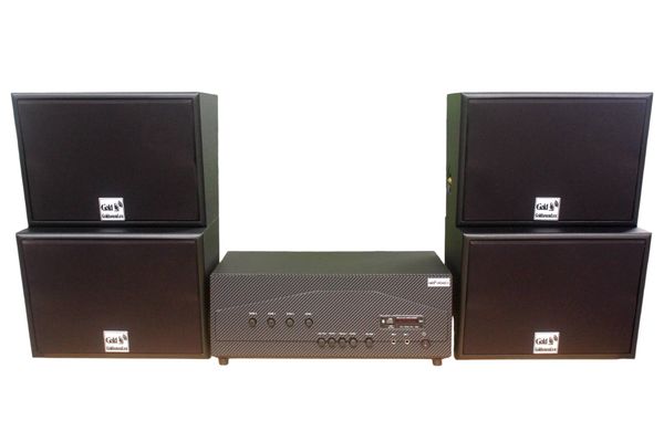 Dàn loa treo tường: Amply A917-4K + 4 loa V130NT, Amply 4 - 6 vùng âm lượng, loa được thiết kế riêng, bật lớn không tạp âm, miễn phí công lắp đặt, bảo hành dài hạn 5 năm.