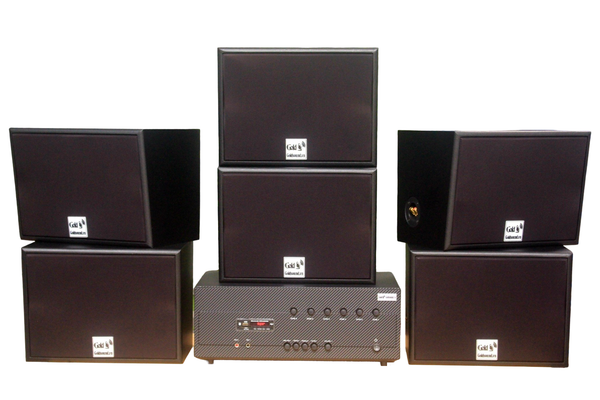 [Diện tích 180m2 + 06 Kênh] A384_SG-6K Goldsound 6 vùng âm lượng 1200w + 6 loa Goldsound ngoài trời V130NT_SG 130w, Amply 4 - 6 vùng âm lượng, loa được thiết kế riêng cho quán, bật lớn không tạp âm, miễn phí công lắp đặt, bảo hành 12 tháng