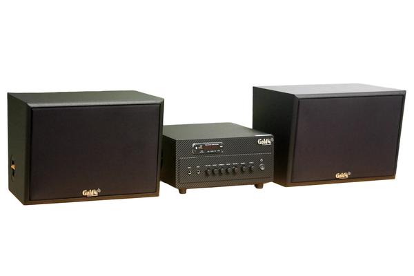 [Diện tích 60m2 + 02 Kênh] A384_DA Goldsound 2 vùng âm lượng 380w + 2 loa Goldsound V130_DA 130w, loa được thiết kế riêng cho quán, bật lớn không tạp âm, miễn phí công lắp đặt, bảo hành dài hạn 5 năm