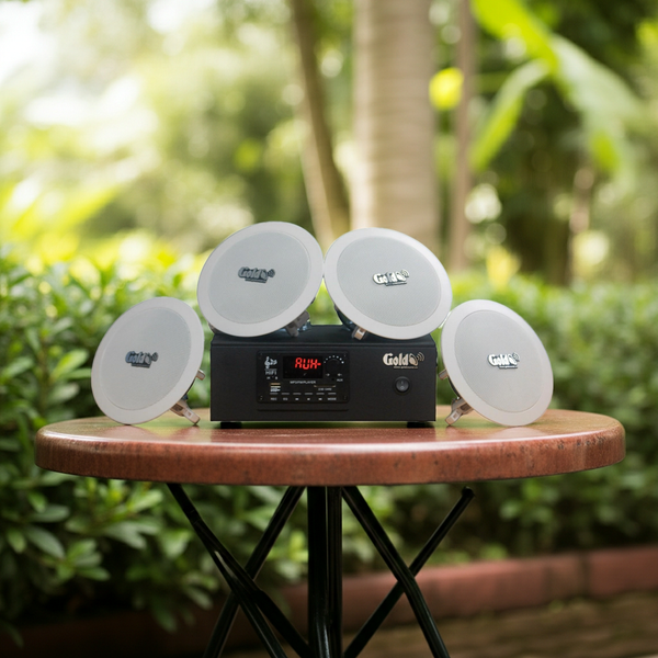 Bộ loa âm trần thông báo phát nhạc nền S2.0_DA (amply A2.0 + 2 loa âm trần 15w) loa được thiết kế riêng cho quán, bật lớn không tạp âm, bảo hành dài hạn 12 tháng