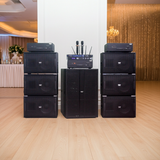 Dàn loa sân khấu, hội trường, kinh doanh karaoke, hội thảo, hội nghị , kinh doanh karaoke K130 Goldsound (Loa V258PU-KA, Cục đẩy A958PU-2K, A957PU-1K, JBL KX180, Micro SLS S800,...)