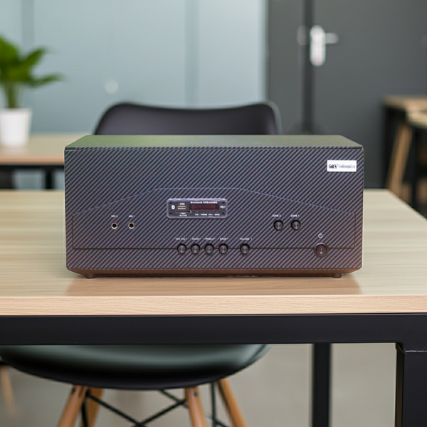 Amply A928-2K Goldsound (công suất 1500w, 2 phân vùng đầu ra, đủ kết nối Bluetooth, RCA, AV, USB)