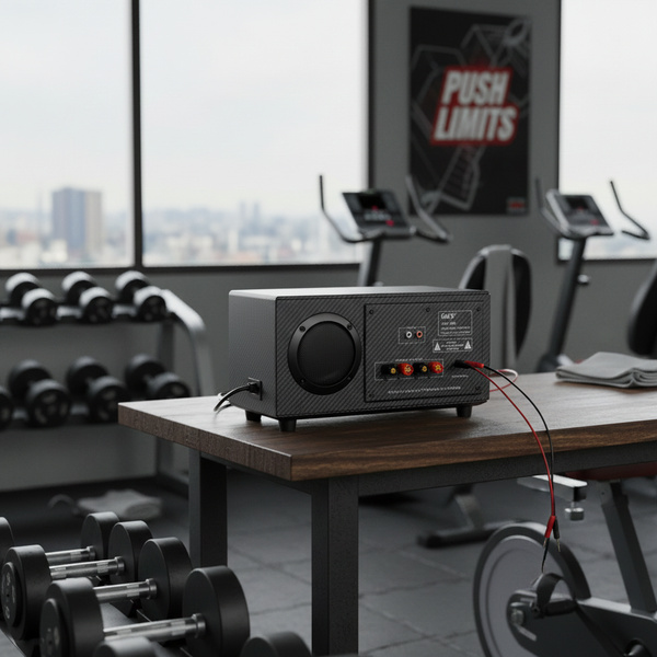 Amply tổng A384_TH Goldsound 2 phân vùng đầu ra (380w, đủ kết nối Bluetooth, RCA, AV, USB)