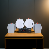 [Diện tích 60m2 + 1 Kênh] Loa thông báo, loa phát nhạc nền tự động Gold4Cafe 4.0: Amply A2.0 + 4 loa âm trần VAT12, loa được thiết kế riêng cho quán, bật lớn không tạp âm, bảo hành dài hạn 5 năm.