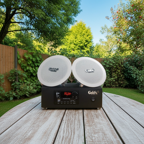 [Diện tích 40m2 + 1 Kênh] Bộ loa âm trần thông báo phát nhạc nền tự động cao cấp S2.0 (amply A2.0 + 2 loa âm trần 15w) loa được thiết kế riêng cho quán, bật lớn không tạp âm, bảo hành dài hạn 12 tháng