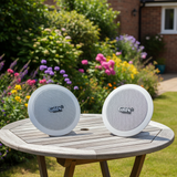 [Diện tích 60m2 + 1 Kênh] Bộ loa âm trần thông báo phát nhạc nền tự động cao cấp S4.0_DA (amply A2.0 + 4 loa âm trần 15w), loa được thiết kế riêng cho quán, bật lớn không tạp âm, bảo hành dài hạn 12 tháng