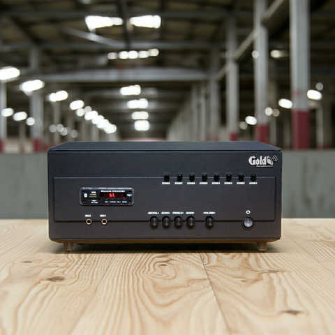 Bộ phát nhạc thông báo tích hợp Bàn Micro chọn vùng (8 vùng) BXL-8K Goldsound, Thiết kế chuyên nghiệp, Tiện lợi sử dụng, Chế độ bảo hành 5 năm