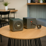 Loa thả trần V55TR-PU_DA phủ da PU màu đen (số lượng 1 loa), công suất 55w, loa bass 4 inch, kích thước rộng 19 cm, cao 19 cm, sâu 21 cm, bảo hành dài hạn 5 năm.