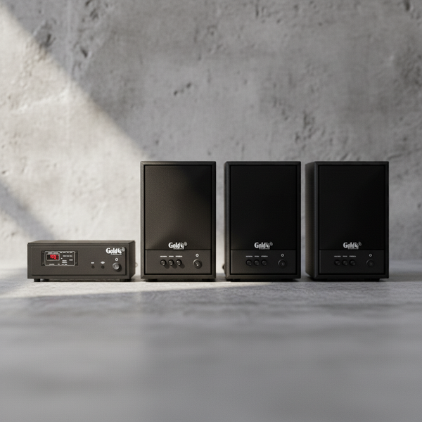 Amply không dây A57-SG Goldsound (Bluetooth, USB, RCA...phát sóng UHF)