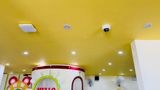 Loa Goldsound cho ABU KIDS Cafe - Quảng Bình, amply 2 kênh 380w, bluetooth 5.0, 8 loa V23 - 23w, loa sân vườn V40NT - 40w, loa được thiết kế riêng cho quán, bật lớn không tạp âm, miễn phí công lắp đặt, bảo hành dài hạn 5 năm