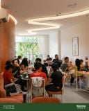 Loa quán cafe phát nhạc nền tự động cho quán TEA.JOY, Phú Nhuận, loa được thiết kế riêng cho quán, bật lớn không tạp âm, miễn phí công lắp đặt, bảo hành dài hạn 5 năm