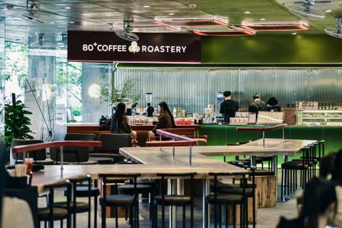 Loa quán cafe, phát nhạc nền tự động cho 80Plus Coffee Roastery Hoàng Cầu, TP Hà Nội, loa được thiết kế riêng cho quán, bật lớn không tạp âm, miễn phí công lắp đặt, bảo hành dài hạn 5 năm