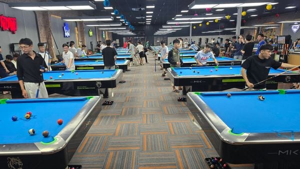 Loa billiard phát nhạc nền tự động Goldsound cho NIZ Billiards Club BKPRO, Đà Nẵng, loa được thiết kế riêng cho quán, bật lớn không tạp âm, miễn phí công lắp đặt, bảo hành dài hạn 5 năm