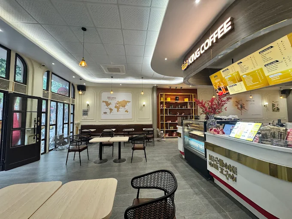 Goldsound Audio lắp đặt hệ thống âm thanh cho KING COFFEE - GA HAI PHONG,  loa được thiết kế riêng cho quán, bật lớn không tạp âm, miễn phí công lắp đặt, bảo hành dài hạn 5 năm