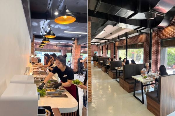 Loa treo tường phát nhạc nền cho Kpamine Nhà Hàng BBQ Hàn Quốc, TP. HCM, loa được thiết kế riêng cho quán, bật lớn không tạp âm, miễn phí công lắp đặt, bảo hành dài hạn 5 năm