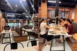 Loa treo tường phát nhạc nền cho Kpamine Nhà Hàng BBQ Hàn Quốc, TP. HCM, loa được thiết kế riêng cho quán, bật lớn không tạp âm, miễn phí công lắp đặt, bảo hành dài hạn 5 năm
