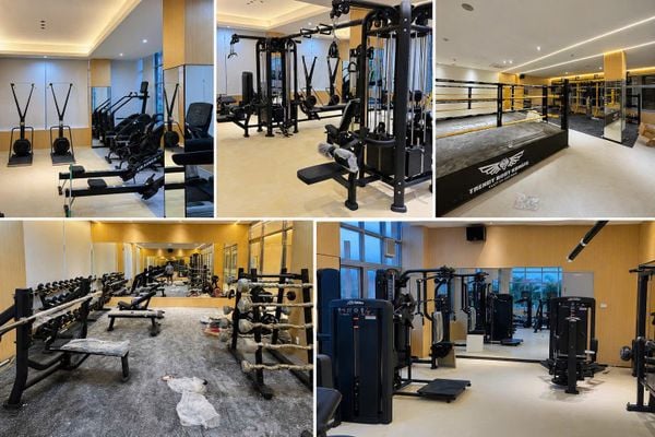 Loa treo tường phát nhạc nền cho Trendy Body KungFu - Splendora, Hà Nội, loa được thiết kế riêng cho quán, bật lớn không tạp âm, miễn phí công lắp đặt, bảo hành dài hạn 5 năm