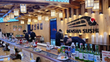 Loa treo tường phát nhạc nền cho nhà hàng Densha Sushi, TP. HCM, loa được thiết kế riêng cho quán, bật lớn không tạp âm, miễn phí công lắp đặt, bảo hành dài hạn 5 năm