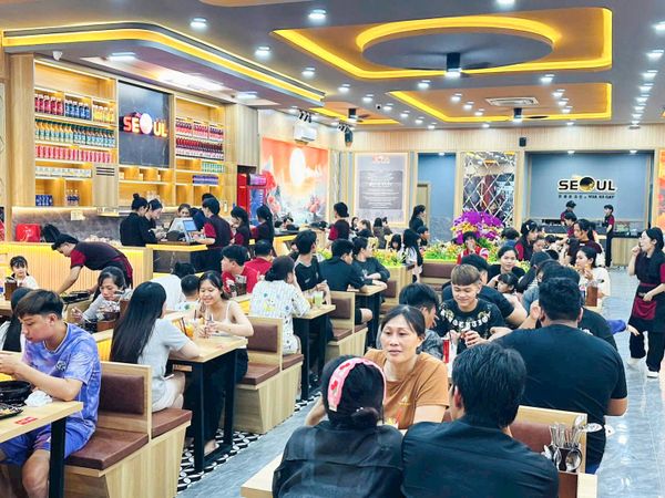 Loa treo tường phát nhạc nền cho nhà hàng Mì Cay SEOUL Xoài Đôi, Tây Ninh, loa được thiết kế riêng cho quán, bật lớn không tạp âm, miễn phí công lắp đặt, bảo hành dài hạn 5 năm