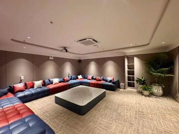 Loa âm trần phát nhạc nền cho văn phòng bán hàng HATECO - Đông Anh, Hà Nội, loa được thiết kế riêng cho quán, bật lớn không tạp âm, miễn phí công lắp đặt, bảo hành dài hạn 5 năm