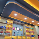 Loa âm trần phát nhạc nền cho nhà hàng Mì Cay SEOUL Nha Trang, loa được thiết kế riêng cho quán, bật lớn không tạp âm, miễn phí công lắp đặt, bảo hành dài hạn 5 năm