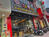Loa âm trần phát nhạc nền cho nhà hàng Mì Cay SEOUL Nha Trang, loa được thiết kế riêng cho quán, bật lớn không tạp âm, miễn phí công lắp đặt, bảo hành dài hạn 5 năm