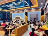 Loa treo tường phát nhạc nền cho Mì Cay SEOUL Bình Sơn, Quảng Ngãi, loa được thiết kế riêng cho quán, bật lớn không tạp âm, miễn phí công lắp đặt, bảo hành dài hạn 5 năm