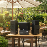 Dàn loa sân vườn: Amply A501 + 6 V25NT+ TRẦM