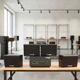Dàn loa sân vườn: Amply A156PU Goldsound 200w + 4 loa treo tường ngoài trời V102NT Goldsound - 17w, loa được thiết kế riêng cho quán, bật lớn không tạp âm, không bao gồm công lắp đặt, bảo hành 12 tháng