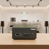 Dàn loa sân vườn: Amply A156PU Goldsound 200w + 4 loa treo tường ngoài trời V102NT Goldsound - 17w, loa được thiết kế riêng cho quán, bật lớn không tạp âm, không bao gồm công lắp đặt, bảo hành 12 tháng
