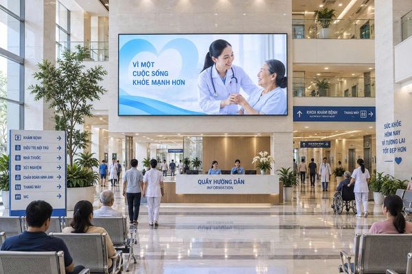 Màn hình LED cho Bệnh viện, Phòng Khám - BH 5 năm