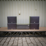 Dàn loa treo tường: Amply A917PU-4K Goldsound 4 vùng âm lượng 1500w + 4 loa Goldsound V130PU, Amply 4 - 6 vùng âm lượng, loa được thiết kế riêng cho quán, bật lớn không tạp âm, miễn phí công lắp đặt, bảo hành dài hạn 5 năm.