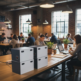 Dàn loa treo tường thông báo, phát nhạc nền tự động: Amply A800 Goldsound 800w + 4 loa Goldsound  V130 130w, loa được thiết kế riêng cho quán, bật lớn không tạp âm, miễn phí công lắp đặt, bảo hành dài hàn 5 năm