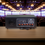 Amply A384PU_TH - 6K: 6 phân vùng đầu ra (1200w, đủ kết nối Bluetooth, RCA, AV, USB)
