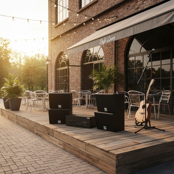 Dàn loa treo tường: Amply A917-4K + 4 loa V130NT, Amply 4 - 6 vùng âm lượng, loa được thiết kế riêng, bật lớn không tạp âm, miễn phí công lắp đặt, bảo hành dài hạn 5 năm.