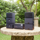 Dàn loa sân vườn: Amply A501 + 6 V25NT+ TRẦM