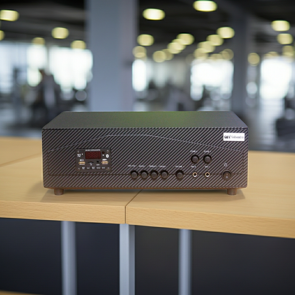 Amply A917 (2 phân vùng đầu ra, 1200w, đủ kết nối Bluetooth, RCA, AV, USB)