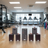 [Diện tích 100m2 + 2 Kênh] Loa thông báo, loa phát nhạc nền tự động Gold4cafe TH 6.0 (01 amply + 06 loa treo tường), Amply 2 vùng âm lượng, loa được thiết kế riêng cho quán, bật lớn không tạp âm, bảo hành dài hạn 5 năm.