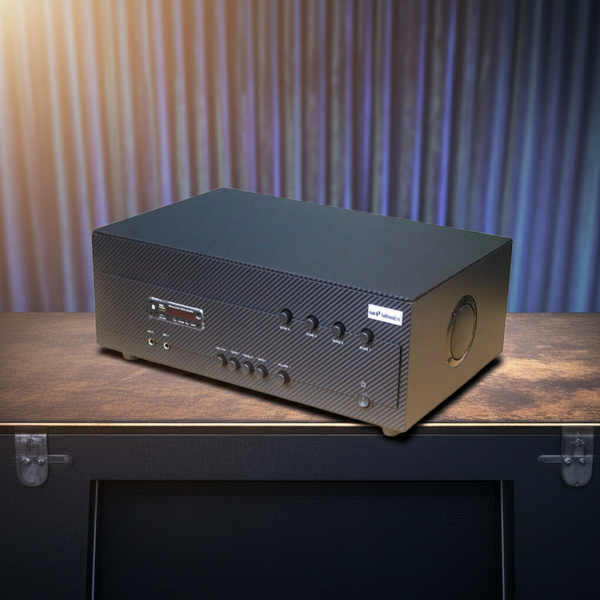 Amply A384 - 4K : 4 phân vùng đầu ra (800w, đủ kết nối Bluetooth, RCA, AV, USB)