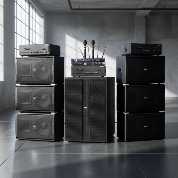 Dàn loa sân khấu, hội trường, kinh doanh karaoke, hội thảo, hội nghị , kinh doanh karaoke K130 Goldsound (Loa V258PU-KA, Cục đẩy A958PU-2K, A957PU-1K, JBL KX180, Micro SLS S800,...)