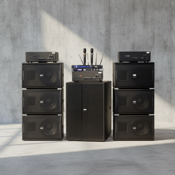 Dàn loa sân khấu, hội trường, kinh doanh karaoke, hội thảo, hội nghị , kinh doanh karaoke K130 Goldsound (Loa V258PU-KA, Cục đẩy A958PU-2K, A957PU-1K, JBL KX180, Micro SLS S800,...)