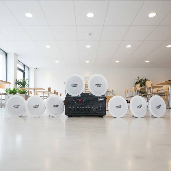 Bộ loa âm trần thông báo phát nhạc nền tự động cao cấp SA8.0_TH (amply 384w + 8 loa âm trần 15w), loa được thiết kế riêng cho quán, bật lớn không tạp âm, bảo hành dài hạn 12 tháng