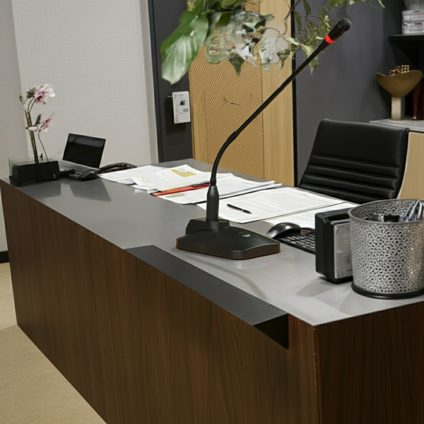 Micro thông báo nhà xưởng, hội trường, toà nhà Mi101 (Micro điện động, để bàn)