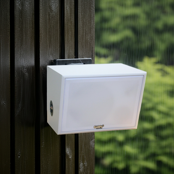 Dàn loa sân vườn: Amply A917PU-2K 2 vùng âm lượng 1200w + 4 loa ngoài trời V130NT màu trắng 130w, loa được thiết kế riêng cho quán, bật lớn không tạp âm, miễn phí công lắp đặt, bảo hành 12 tháng