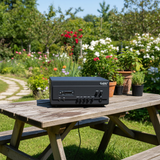 Amply cho quán A907PU_SG - 2K: 2 phân vùng đầu ra (900w, đủ kết nối Bluetooth, RCA, AV, USB) chuyên dụng cho quán cafe, nhà hàng, spa...