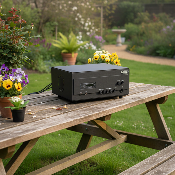 Amply cho quán A907PU_TH - 2K: 2 phân vùng đầu ra (900w, đủ kết nối Bluetooth, RCA, AV, USB) chuyên dụng cho quán cafe, nhà hàng, spa...