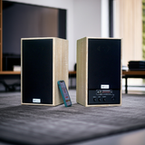 Loa vi tính GS31 2.0 Bluetooth, công suất 160w, Bass 4 inch, Tress 2 inch, bluetooth 5.0, cổng rca, khe usb, thiết kế loa thùng gỗ cao 38 cm, rộng 21 cm, sâu 21.5 cm