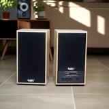 Loa vi tính GS31 2.0 Bluetooth, công suất 160w, Bass 4 inch, Tress 2 inch, bluetooth 5.0, cổng rca, khe usb, thiết kế loa thùng gỗ cao 38 cm, rộng 21 cm, sâu 21.5 cm