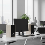 Loa vi tính GS31 2.0 Bluetooth, công suất 160w, Bass 4 inch, Tress 2 inch, bluetooth 5.0, cổng rca, khe usb, thiết kế loa thùng gỗ cao 38 cm, rộng 21 cm, sâu 21.5 cm