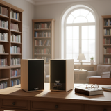 Loa vi tính G25, công suất 100w, chuẩn Hifi 2.0, 2 Bass 4 inch, 2 Tress 3 inch, Bluetooth 5.0, cổng rca, khe usb, thiết kế 2 loa thùng gỗ cao 38 cm, rộng 21 cm, sâu 21 cm. Bảo hành 12 tháng